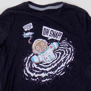 new without tags kids long sleeve shirt christmas gingerbread man astronaut